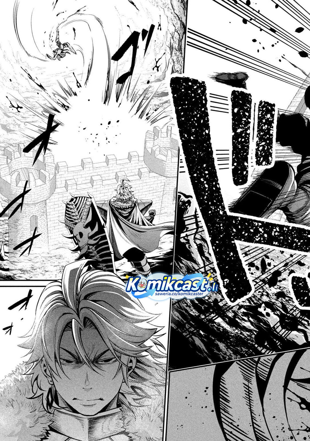 Halaman 10 dari Tsuihou Sareta Tenshou Juu Kishi wa Game Chishiki de Musou Suru Chapter 134