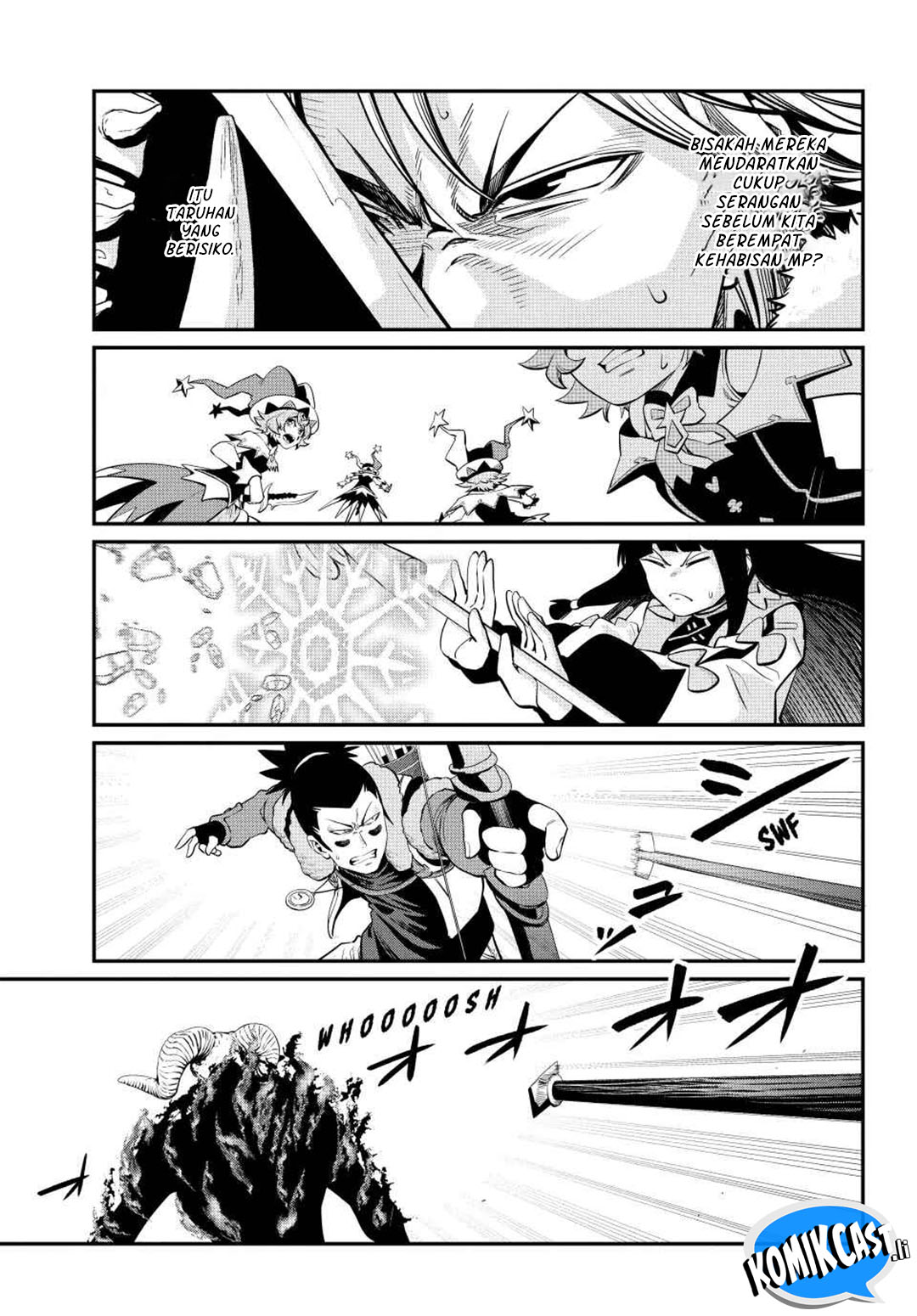 Halaman 12 dari Tsuihou Sareta Tenshou Juu Kishi wa Game Chishiki de Musou Suru Chapter 136