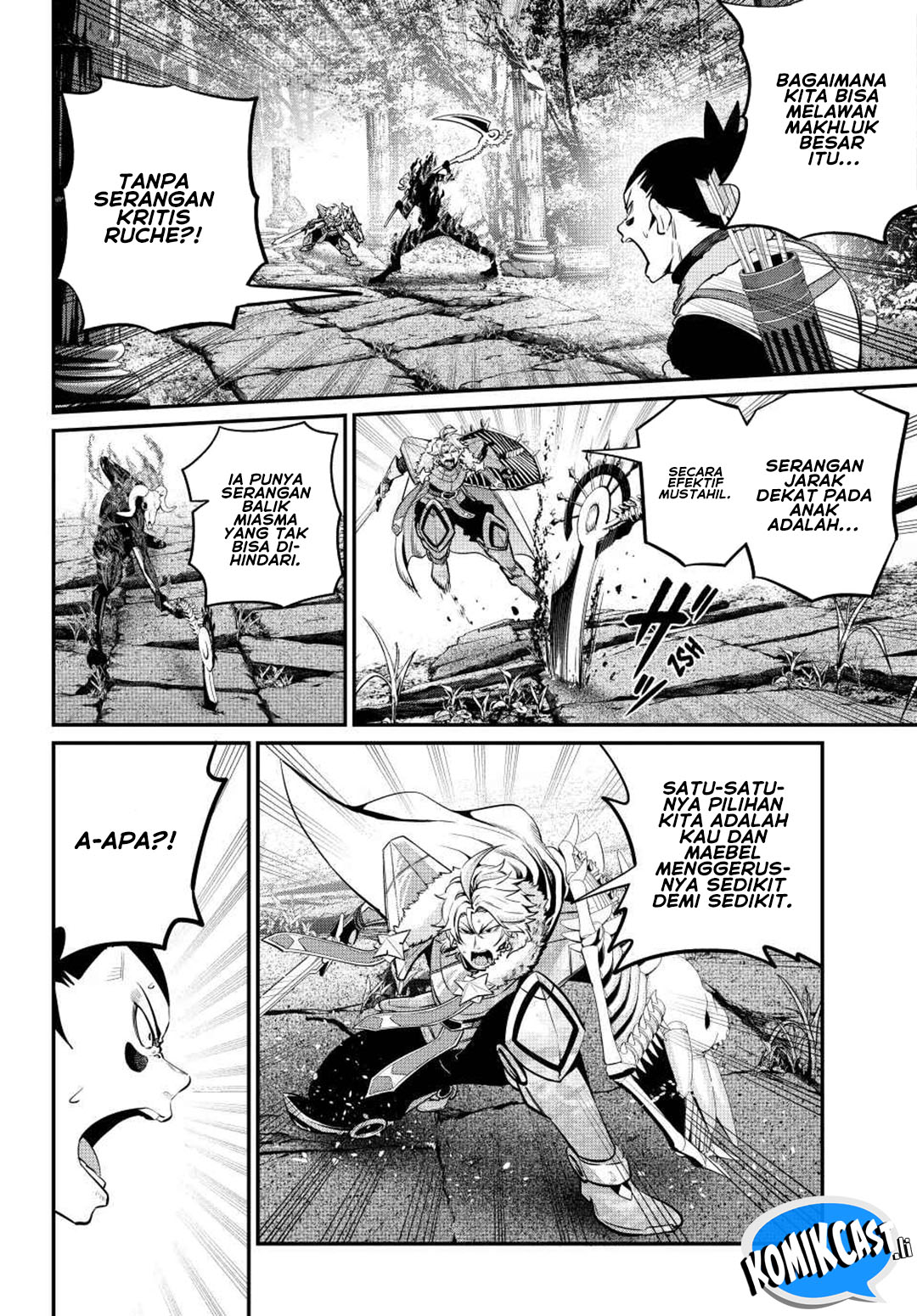 Halaman 3 dari Tsuihou Sareta Tenshou Juu Kishi wa Game Chishiki de Musou Suru Chapter 136