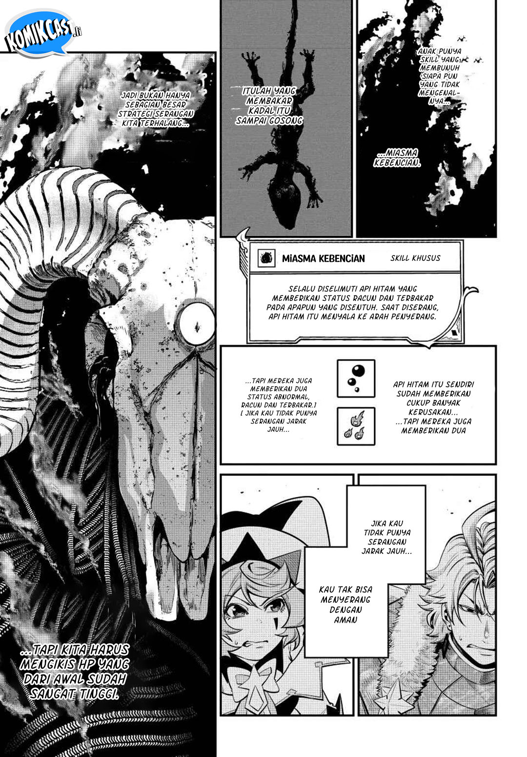 Halaman 4 dari Tsuihou Sareta Tenshou Juu Kishi wa Game Chishiki de Musou Suru Chapter 136