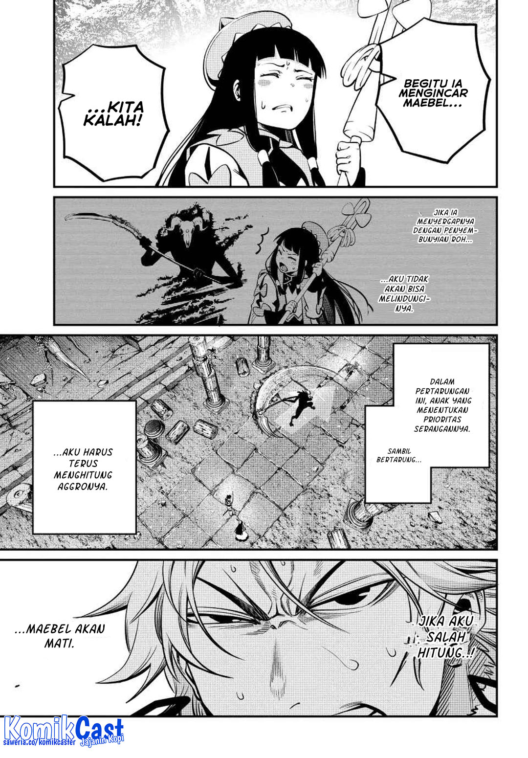 Halaman 6 dari Tsuihou Sareta Tenshou Juu Kishi wa Game Chishiki de Musou Suru Chapter 136