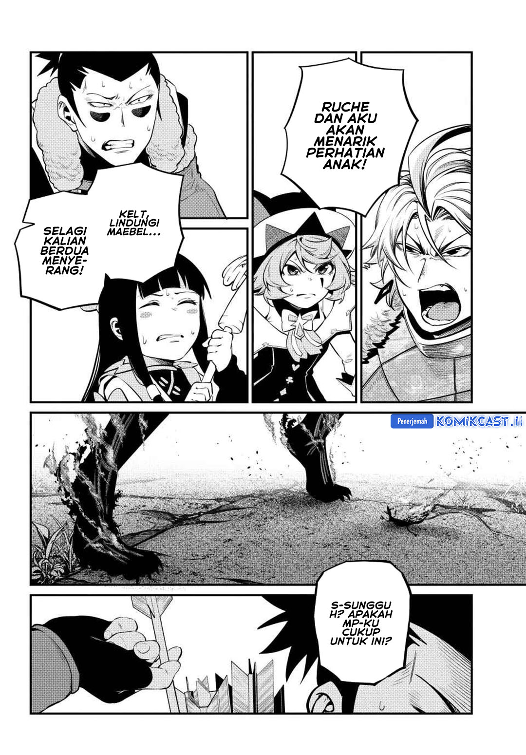 Halaman 7 dari Tsuihou Sareta Tenshou Juu Kishi wa Game Chishiki de Musou Suru Chapter 136