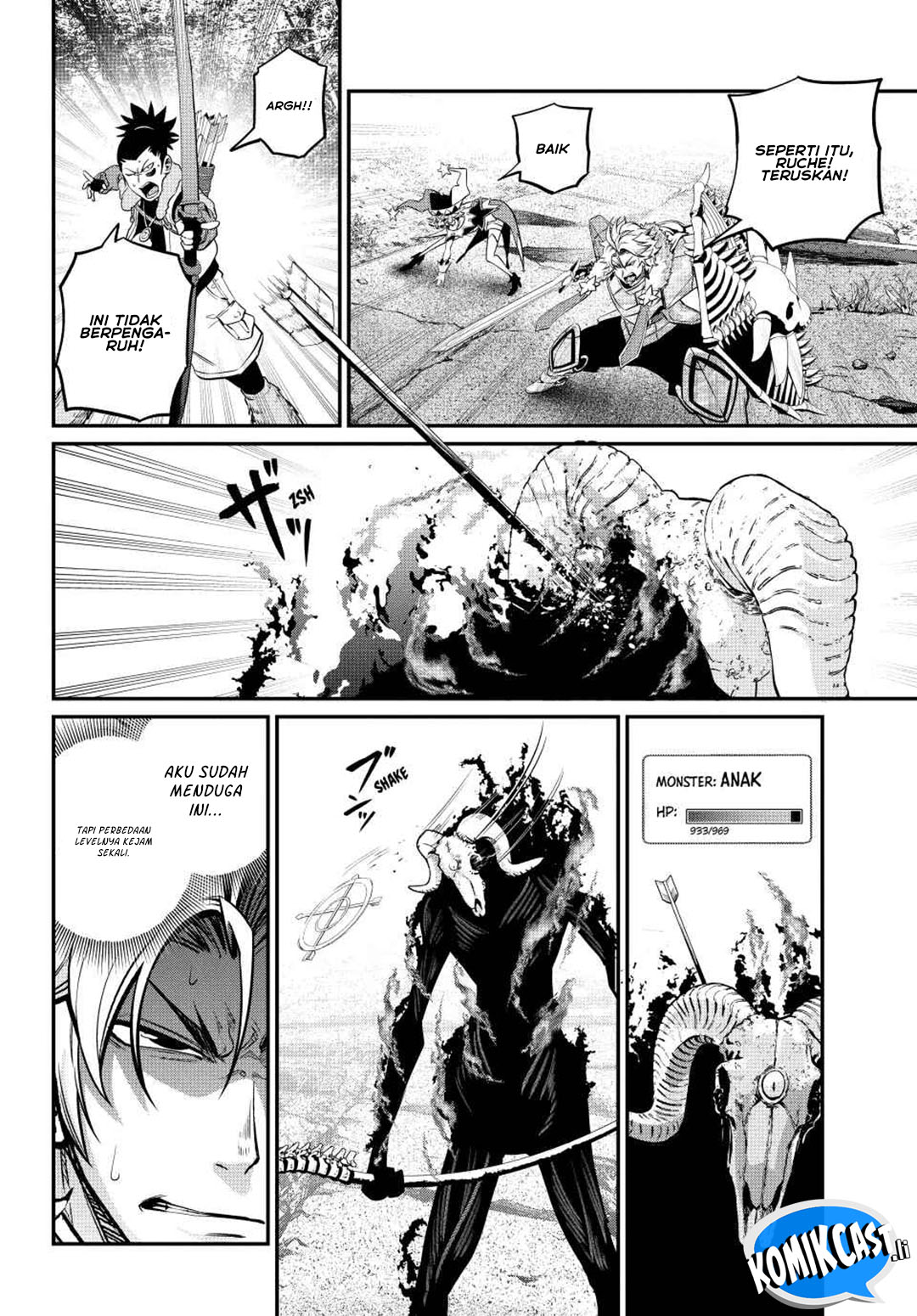 Halaman 9 dari Tsuihou Sareta Tenshou Juu Kishi wa Game Chishiki de Musou Suru Chapter 136