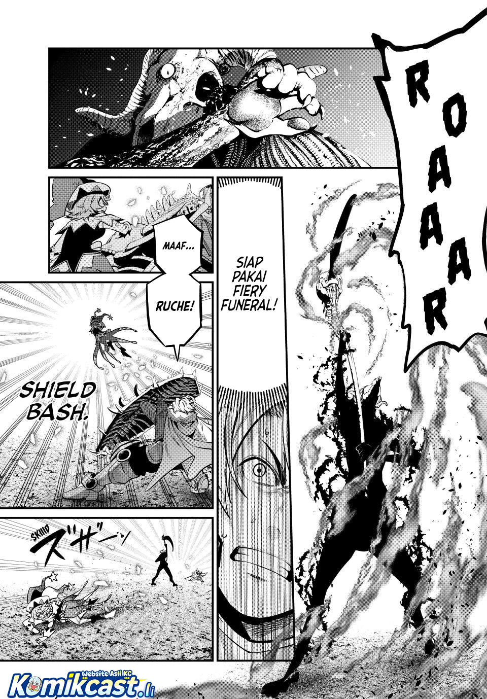 Halaman 10 dari Tsuihou Sareta Tenshou Juu Kishi wa Game Chishiki de Musou Suru Chapter 137