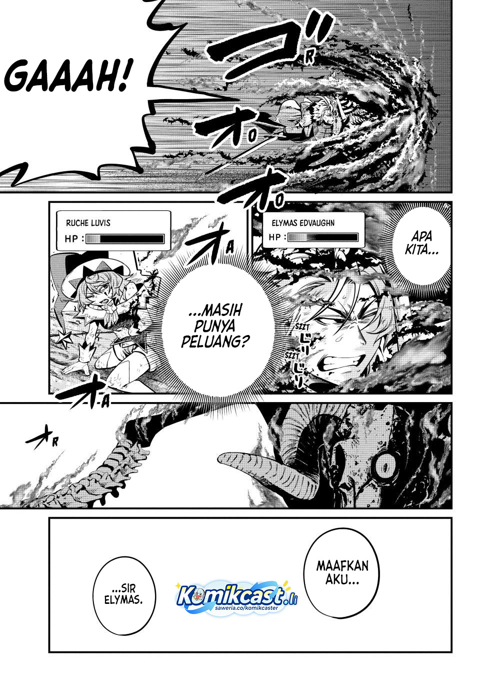 Halaman 14 dari Tsuihou Sareta Tenshou Juu Kishi wa Game Chishiki de Musou Suru Chapter 137