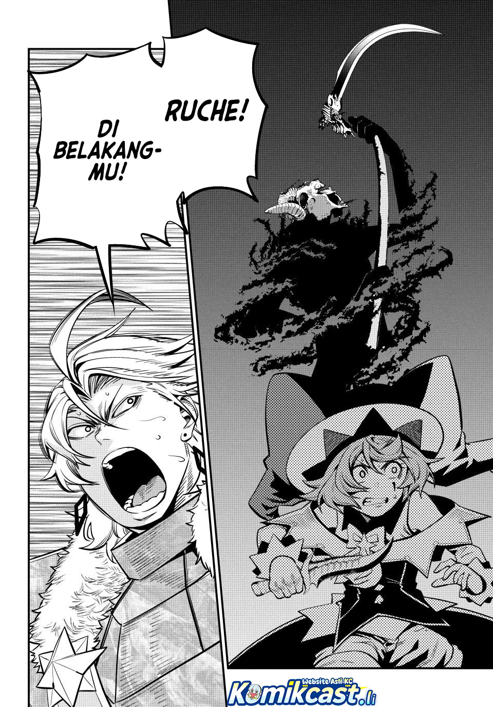 Halaman 7 dari Tsuihou Sareta Tenshou Juu Kishi wa Game Chishiki de Musou Suru Chapter 137