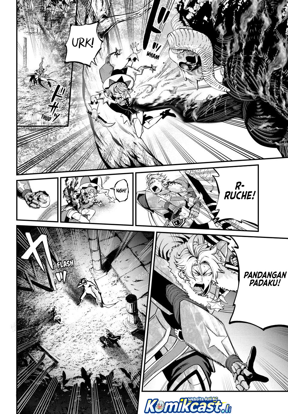Halaman 9 dari Tsuihou Sareta Tenshou Juu Kishi wa Game Chishiki de Musou Suru Chapter 137