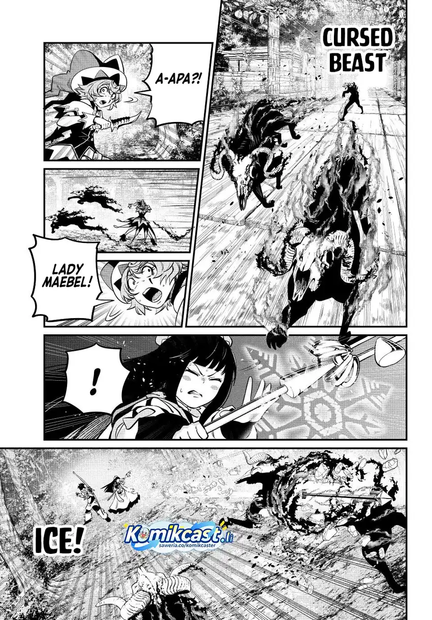 Halaman 10 dari Tsuihou Sareta Tenshou Juu Kishi wa Game Chishiki de Musou Suru Chapter 138