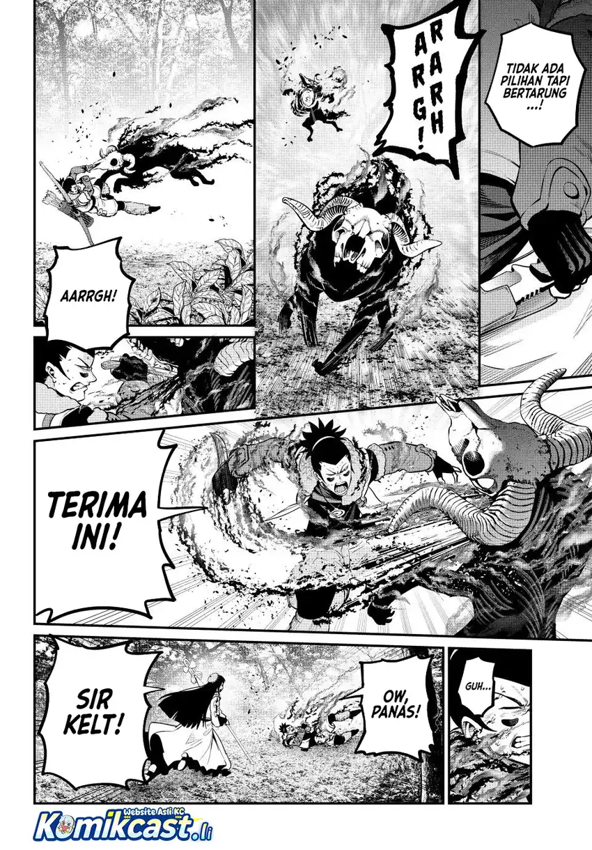 Halaman 11 dari Tsuihou Sareta Tenshou Juu Kishi wa Game Chishiki de Musou Suru Chapter 138