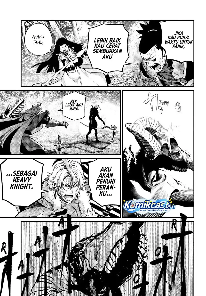 Halaman 12 dari Tsuihou Sareta Tenshou Juu Kishi wa Game Chishiki de Musou Suru Chapter 138