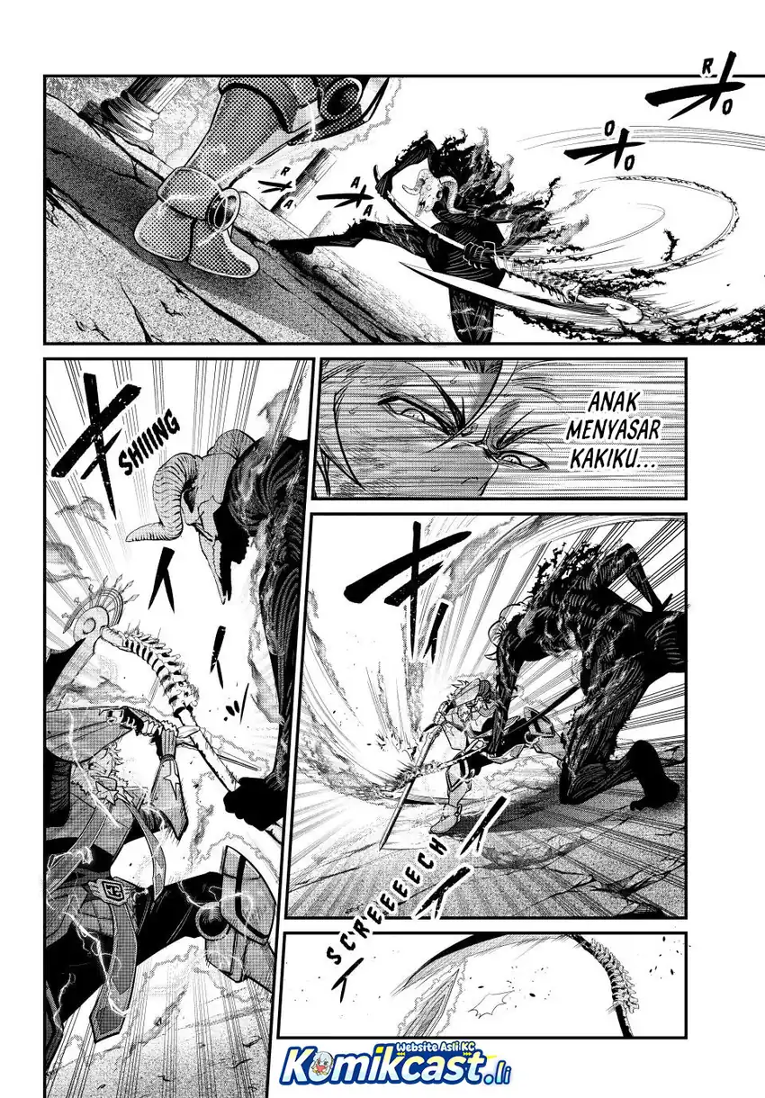 Halaman 15 dari Tsuihou Sareta Tenshou Juu Kishi wa Game Chishiki de Musou Suru Chapter 138