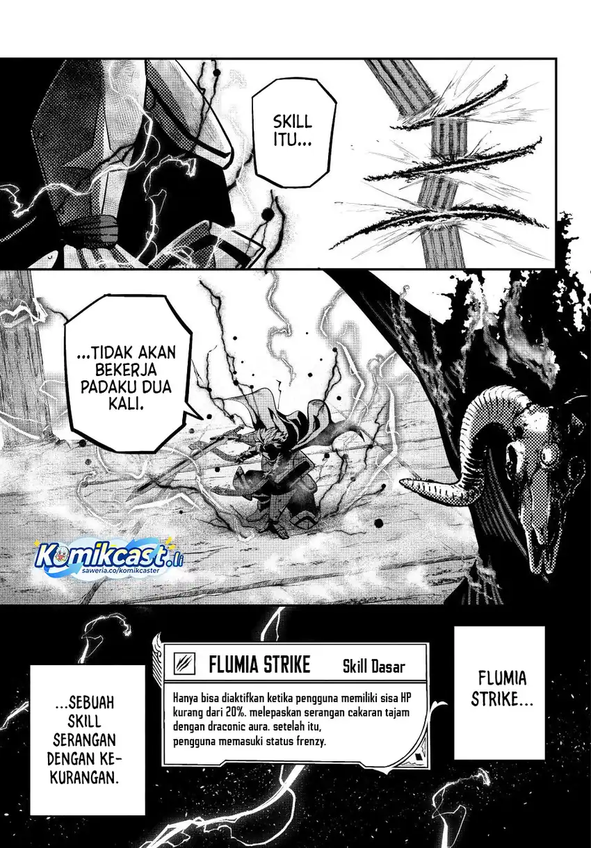 Halaman 14 dari Tsuihou Sareta Tenshou Juu Kishi wa Game Chishiki de Musou Suru Chapter 139