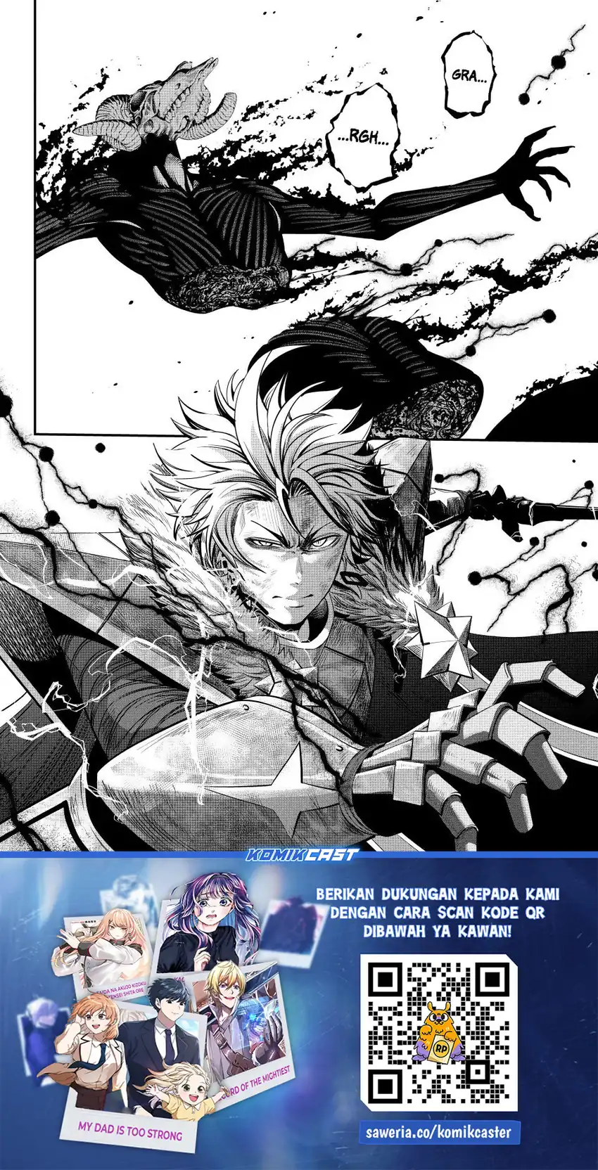 Halaman 18 dari Tsuihou Sareta Tenshou Juu Kishi wa Game Chishiki de Musou Suru Chapter 139