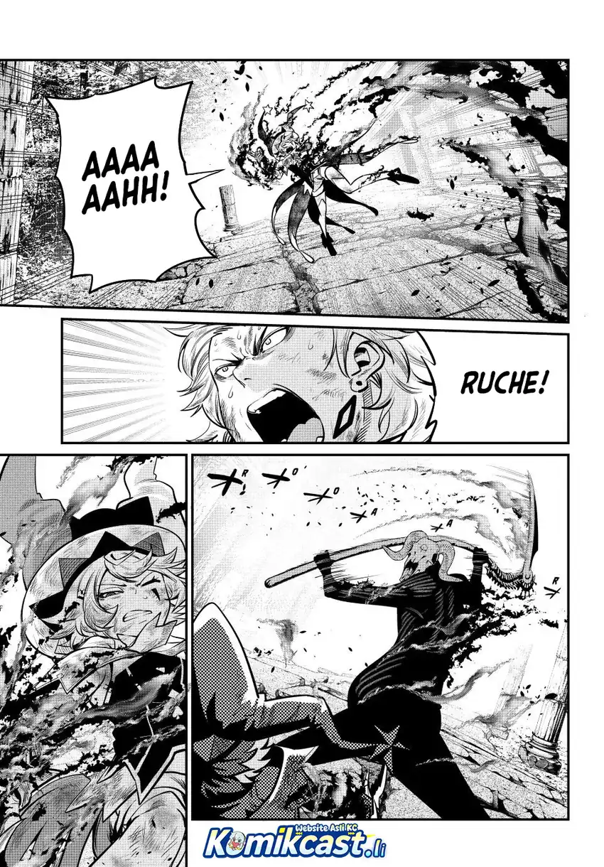 Halaman 4 dari Tsuihou Sareta Tenshou Juu Kishi wa Game Chishiki de Musou Suru Chapter 139