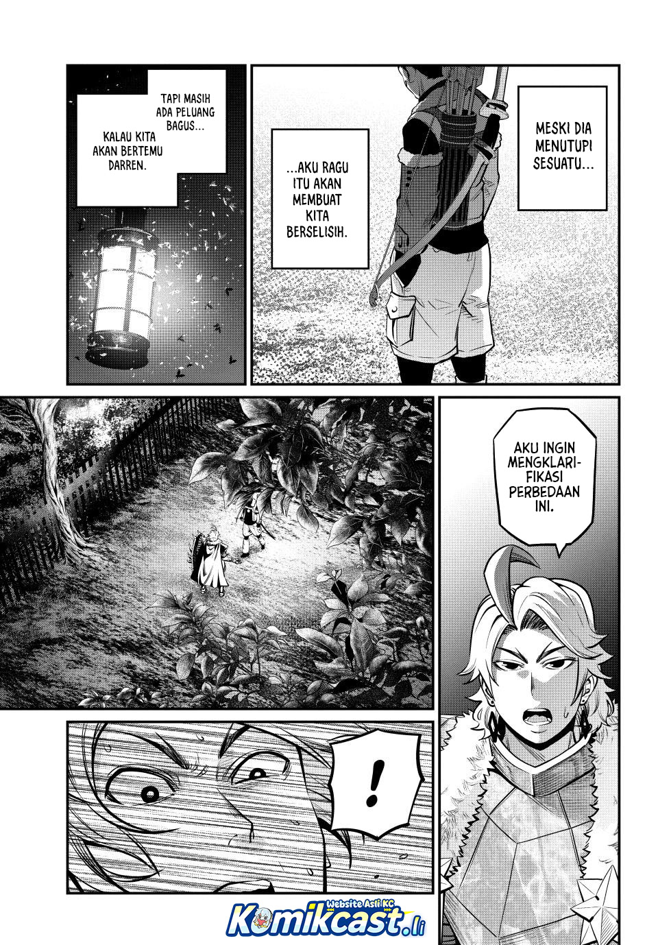 Halaman 12 dari Tsuihou Sareta Tenshou Juu Kishi wa Game Chishiki de Musou Suru Chapter 141