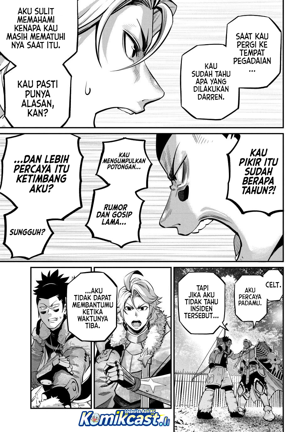 Halaman 14 dari Tsuihou Sareta Tenshou Juu Kishi wa Game Chishiki de Musou Suru Chapter 141