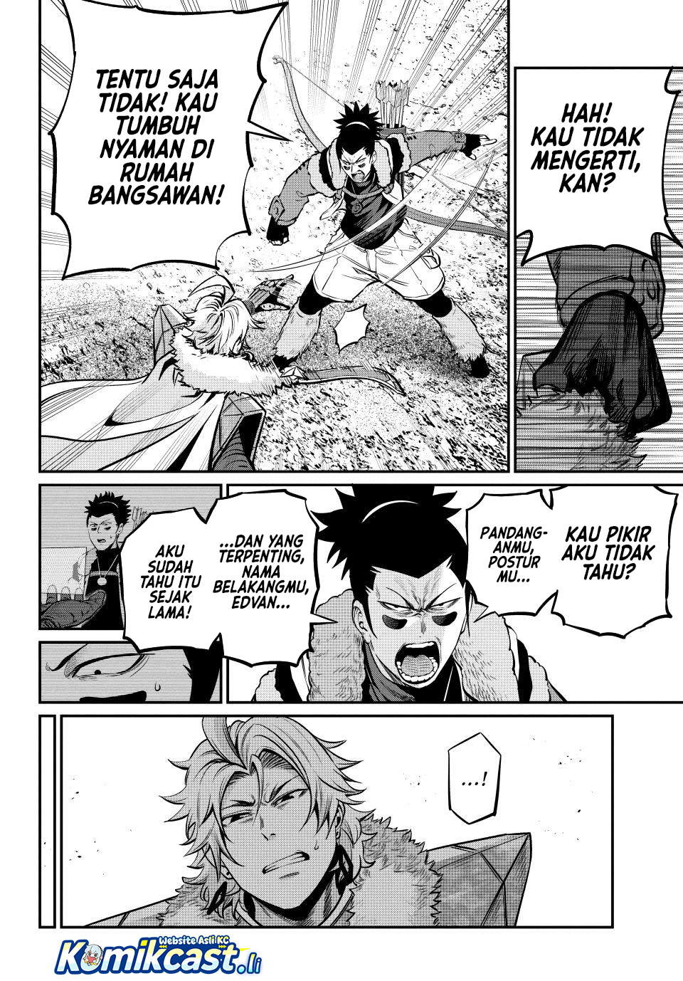 Halaman 17 dari Tsuihou Sareta Tenshou Juu Kishi wa Game Chishiki de Musou Suru Chapter 141