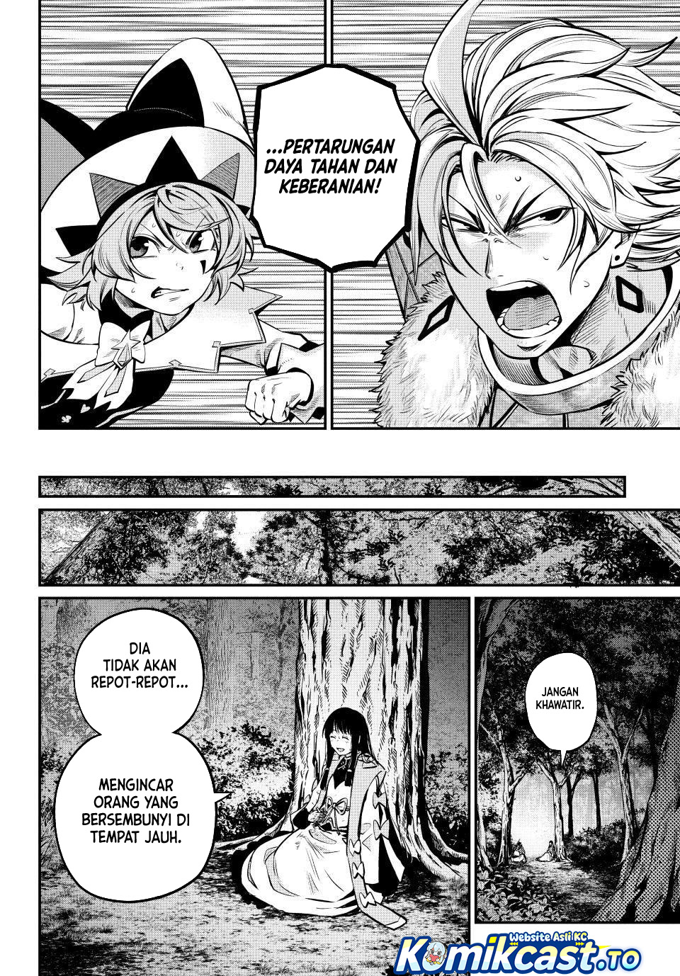 Halaman 13 dari Tsuihou Sareta Tenshou Juu Kishi wa Game Chishiki de Musou Suru Chapter 144