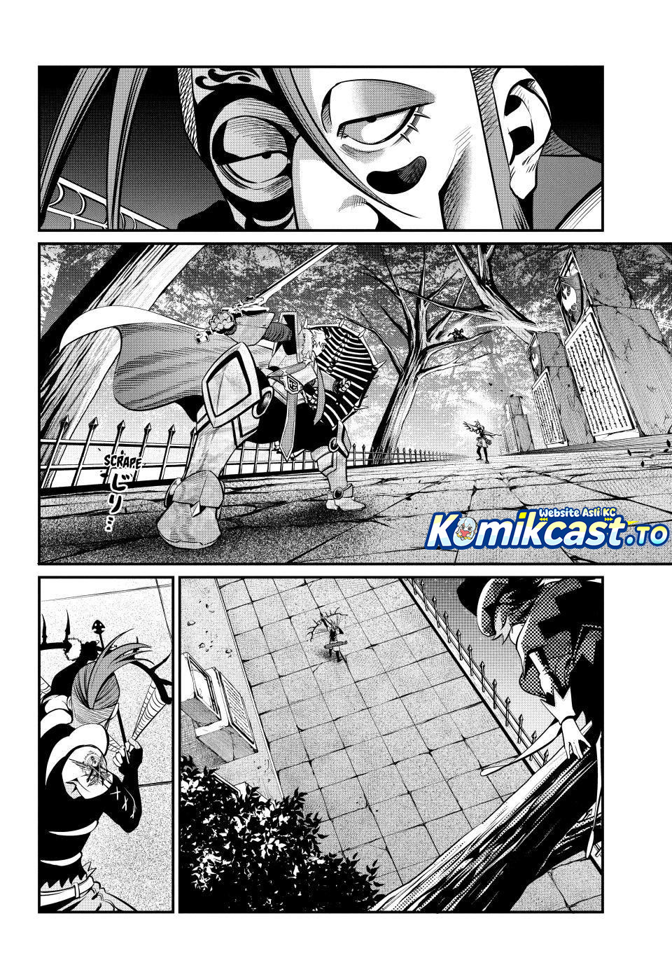 Halaman 3 dari Tsuihou Sareta Tenshou Juu Kishi wa Game Chishiki de Musou Suru Chapter 144