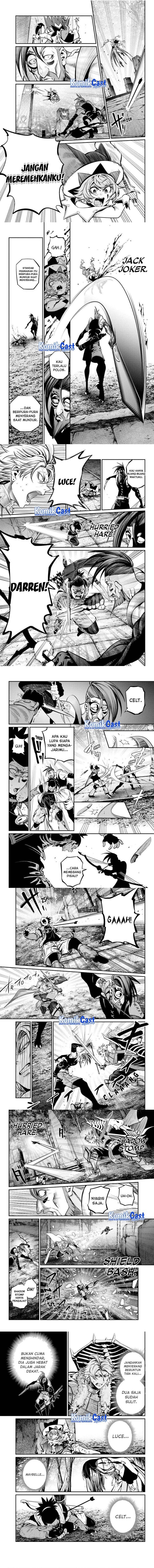 Halaman 2 dari Tsuihou Sareta Tenshou Juu Kishi wa Game Chishiki de Musou Suru Chapter 146