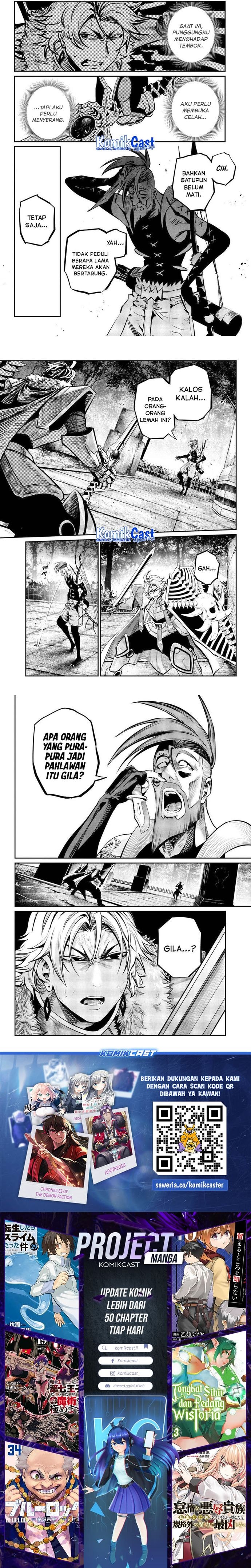 Halaman 3 dari Tsuihou Sareta Tenshou Juu Kishi wa Game Chishiki de Musou Suru Chapter 146