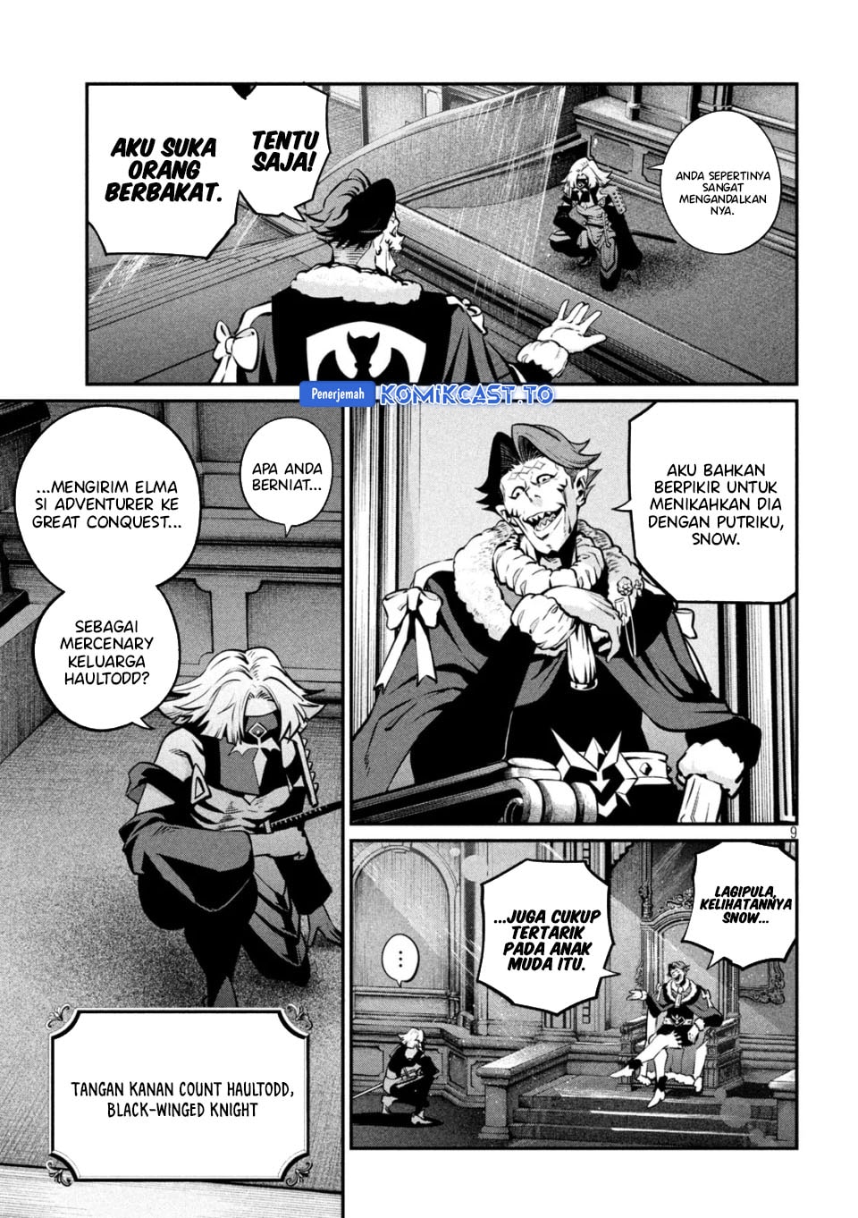 Halaman 10 dari Tsuihou Sareta Tenshou Juu Kishi wa Game Chishiki de Musou Suru Chapter 153