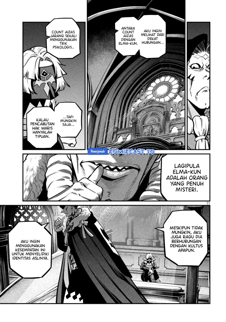 Halaman 12 dari Tsuihou Sareta Tenshou Juu Kishi wa Game Chishiki de Musou Suru Chapter 153