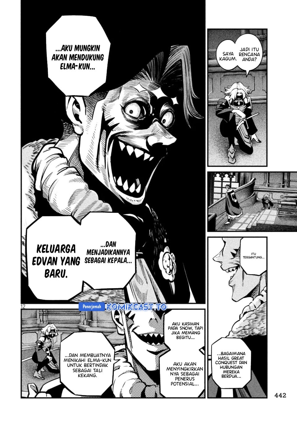 Halaman 13 dari Tsuihou Sareta Tenshou Juu Kishi wa Game Chishiki de Musou Suru Chapter 153