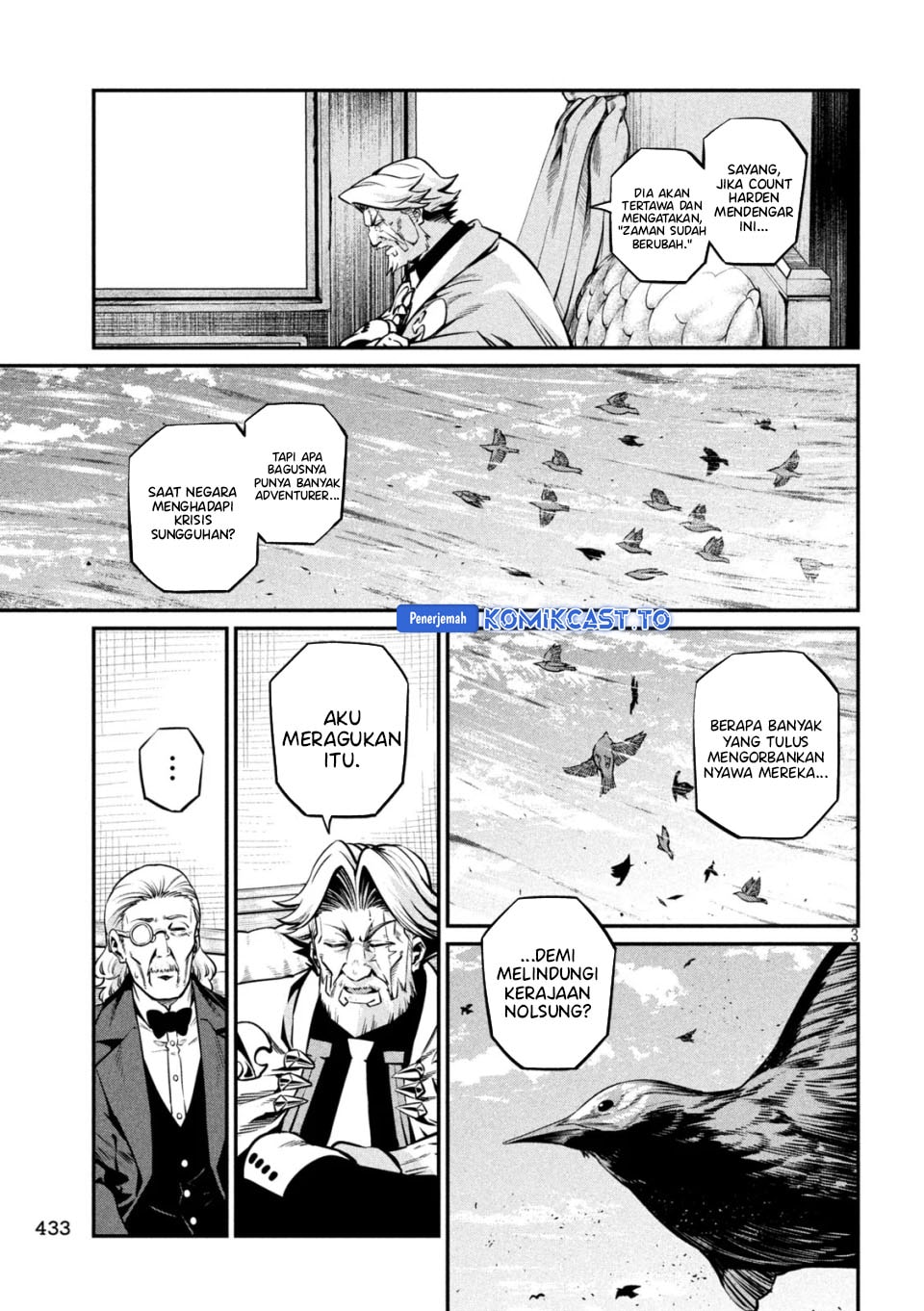 Halaman 4 dari Tsuihou Sareta Tenshou Juu Kishi wa Game Chishiki de Musou Suru Chapter 153