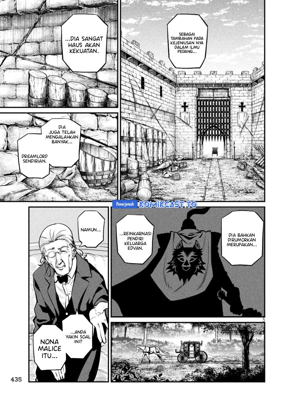 Halaman 6 dari Tsuihou Sareta Tenshou Juu Kishi wa Game Chishiki de Musou Suru Chapter 153