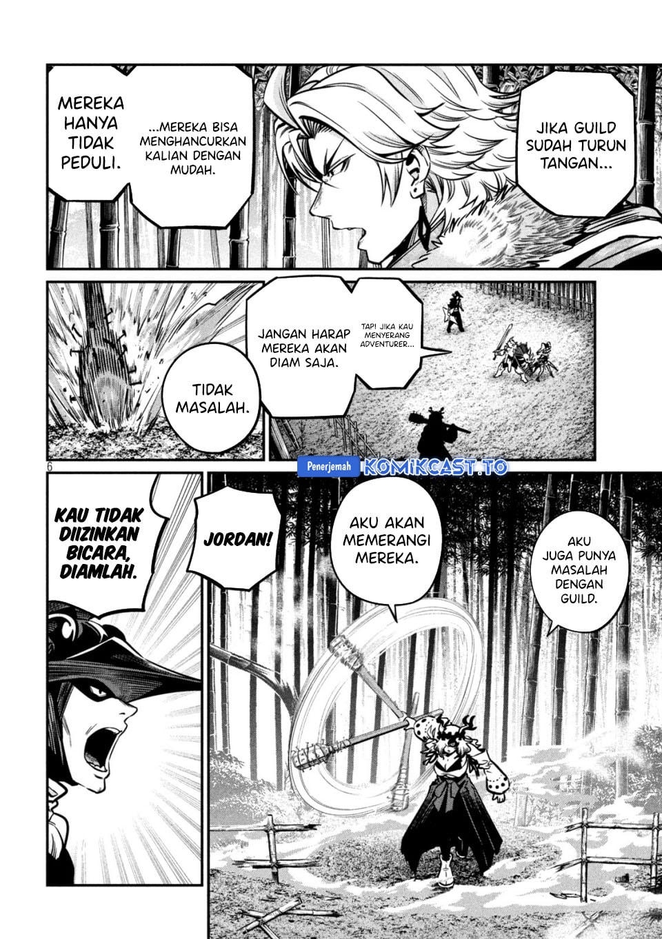 Halaman 7 dari Tsuihou Sareta Tenshou Juu Kishi wa Game Chishiki de Musou Suru Chapter 156