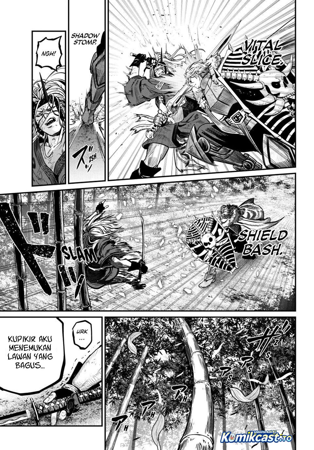 Halaman 12 dari Tsuihou Sareta Tenshou Juu Kishi wa Game Chishiki de Musou Suru Chapter 158