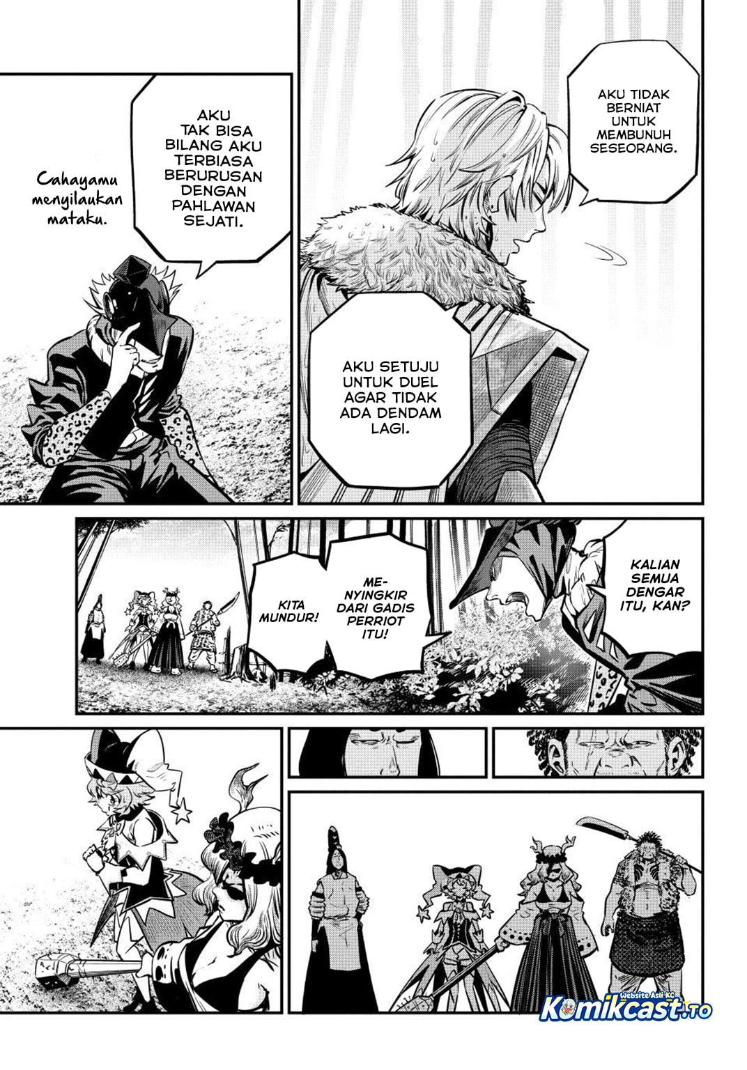 Halaman 16 dari Tsuihou Sareta Tenshou Juu Kishi wa Game Chishiki de Musou Suru Chapter 158