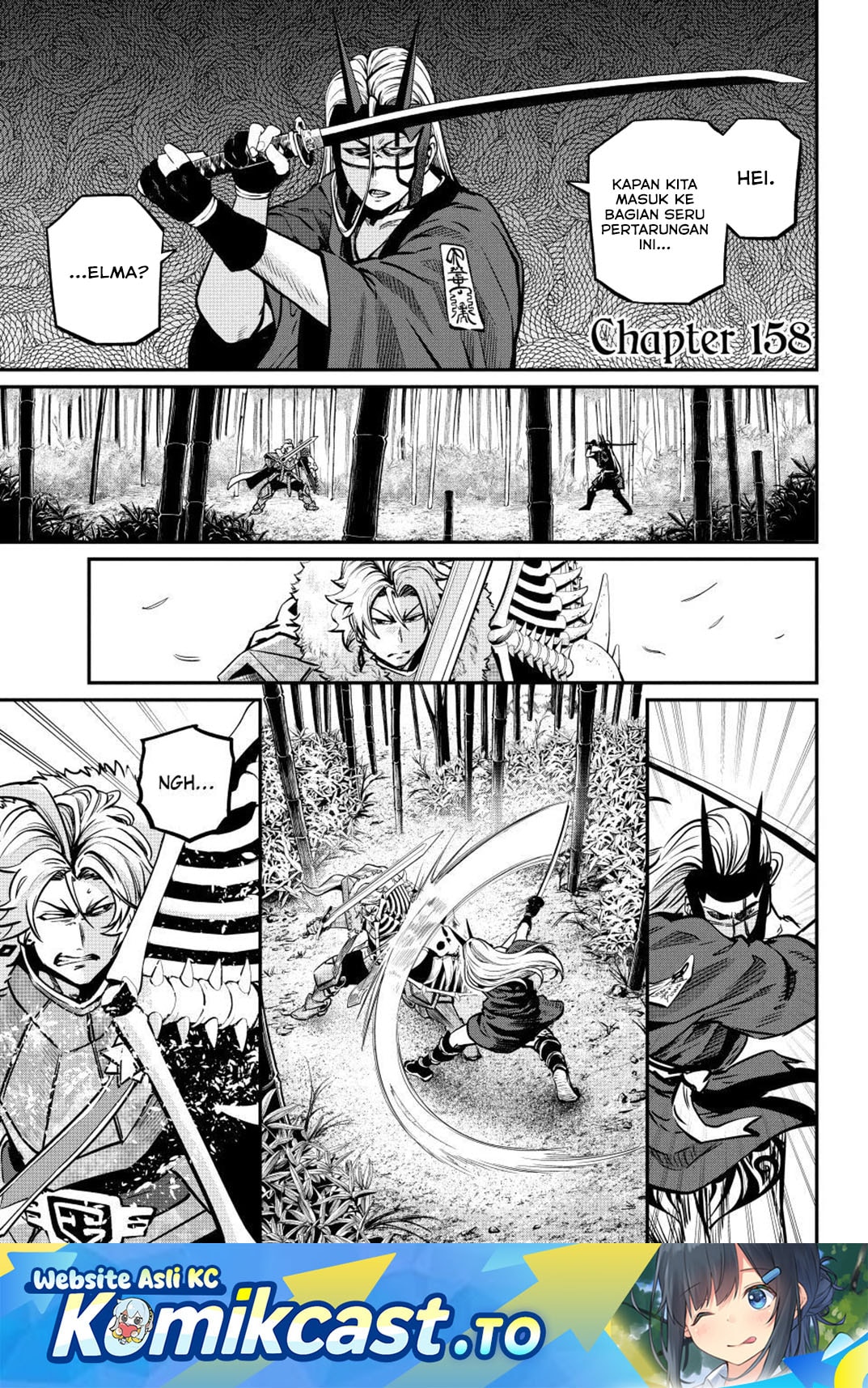 Halaman 2 dari Tsuihou Sareta Tenshou Juu Kishi wa Game Chishiki de Musou Suru Chapter 158