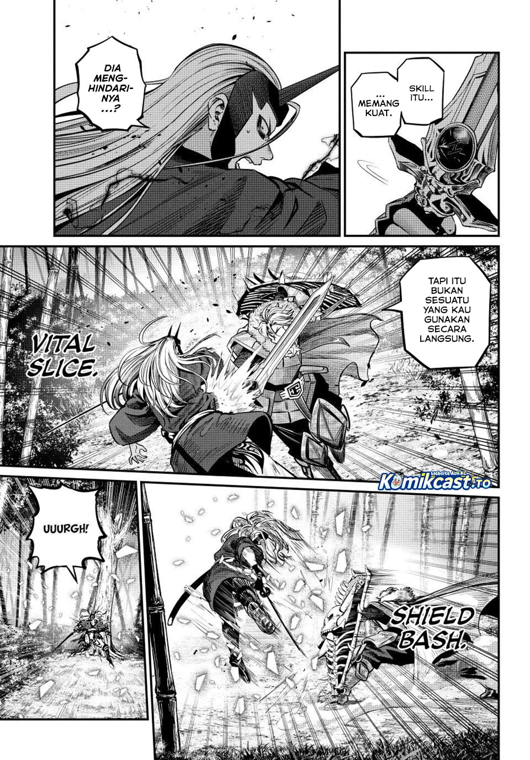 Halaman 6 dari Tsuihou Sareta Tenshou Juu Kishi wa Game Chishiki de Musou Suru Chapter 158
