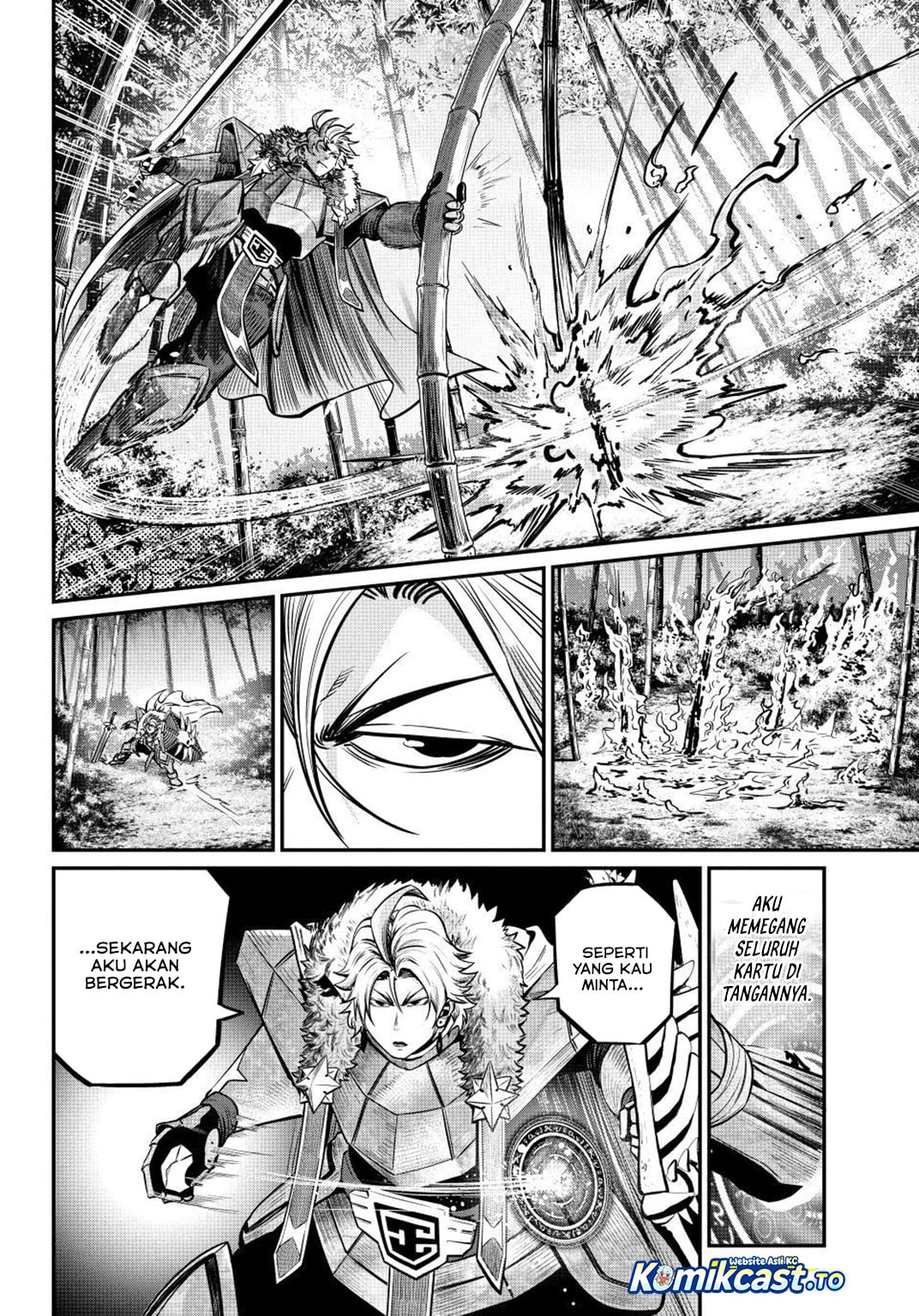 Halaman 9 dari Tsuihou Sareta Tenshou Juu Kishi wa Game Chishiki de Musou Suru Chapter 158