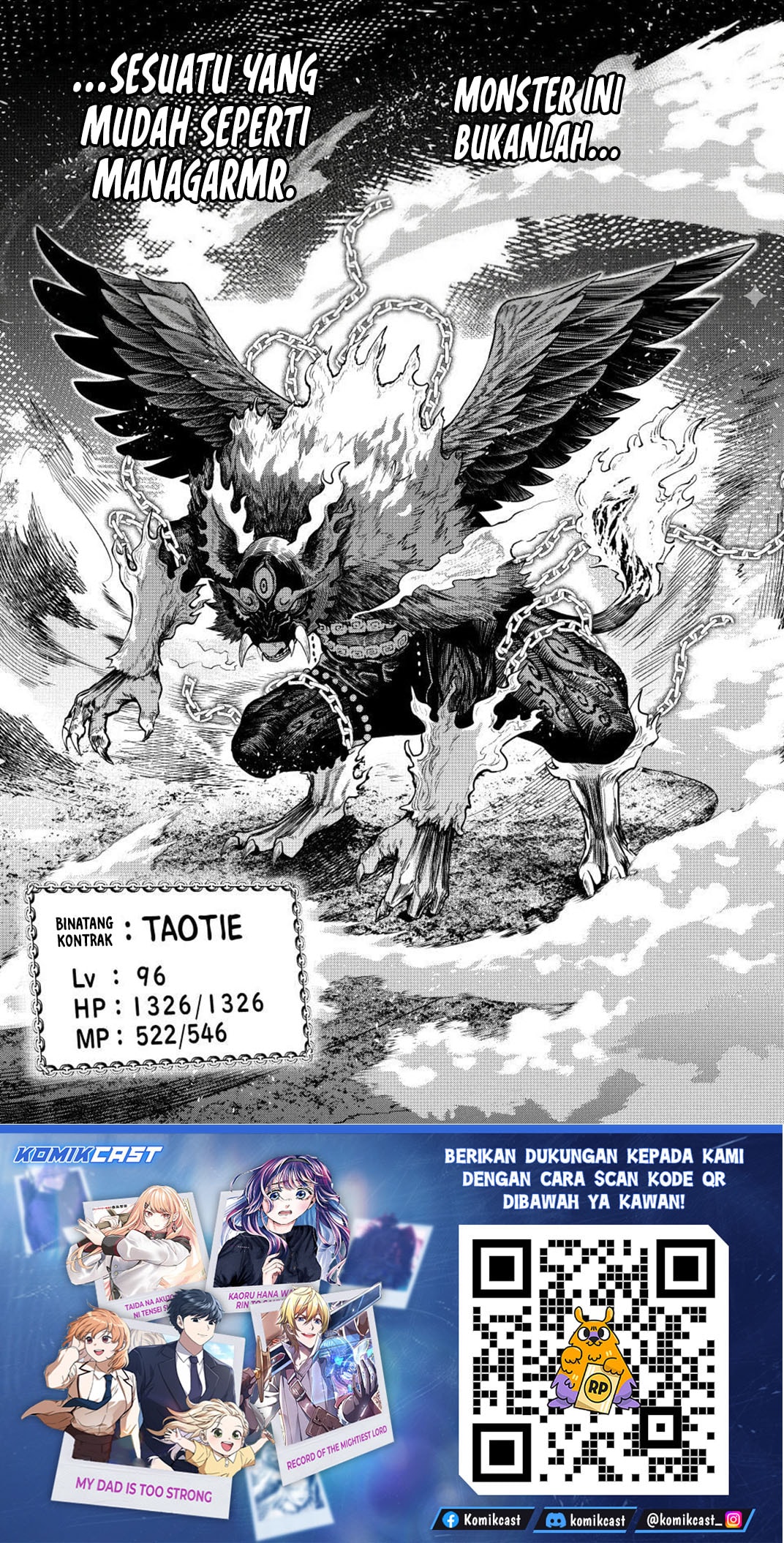 Halaman 16 dari Tsuihou Sareta Tenshou Juu Kishi wa Game Chishiki de Musou Suru Chapter 159