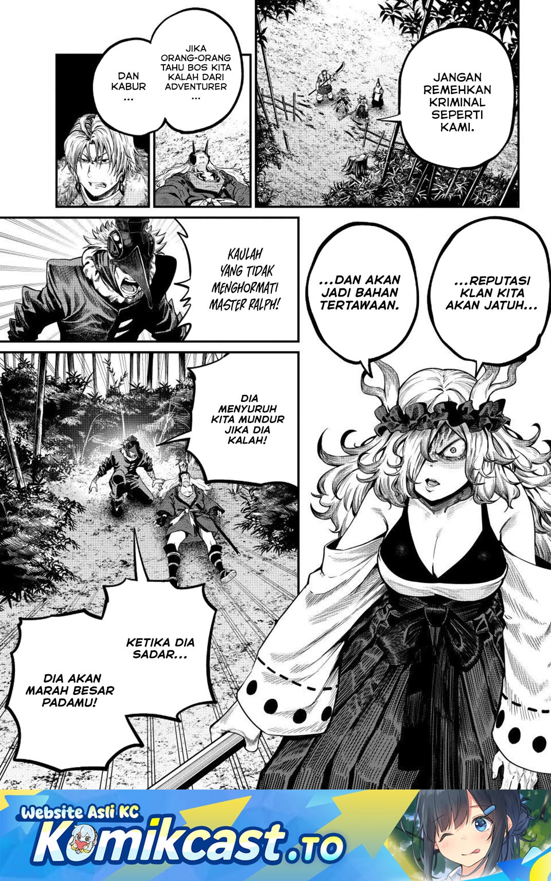 Halaman 2 dari Tsuihou Sareta Tenshou Juu Kishi wa Game Chishiki de Musou Suru Chapter 159