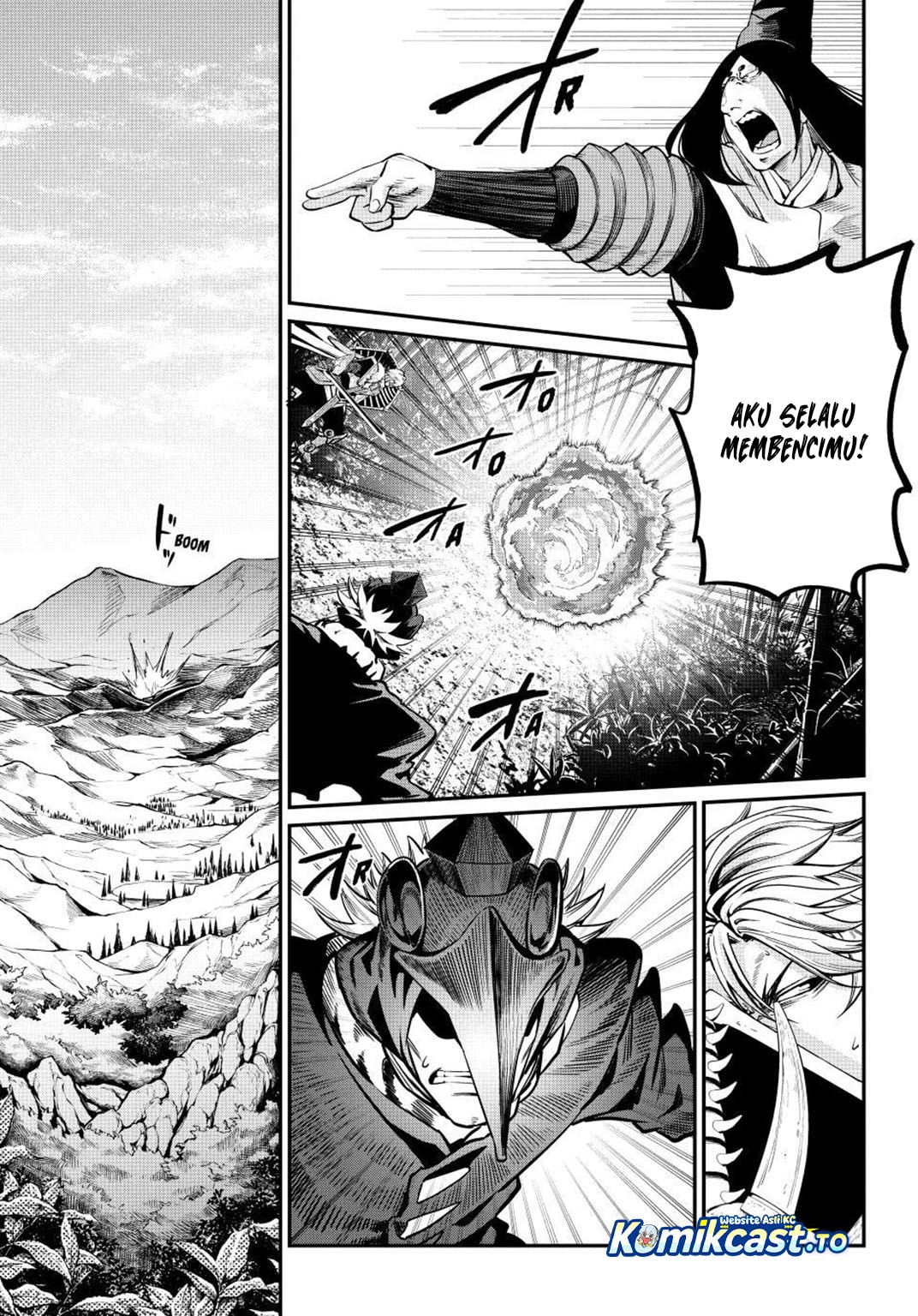 Halaman 6 dari Tsuihou Sareta Tenshou Juu Kishi wa Game Chishiki de Musou Suru Chapter 159