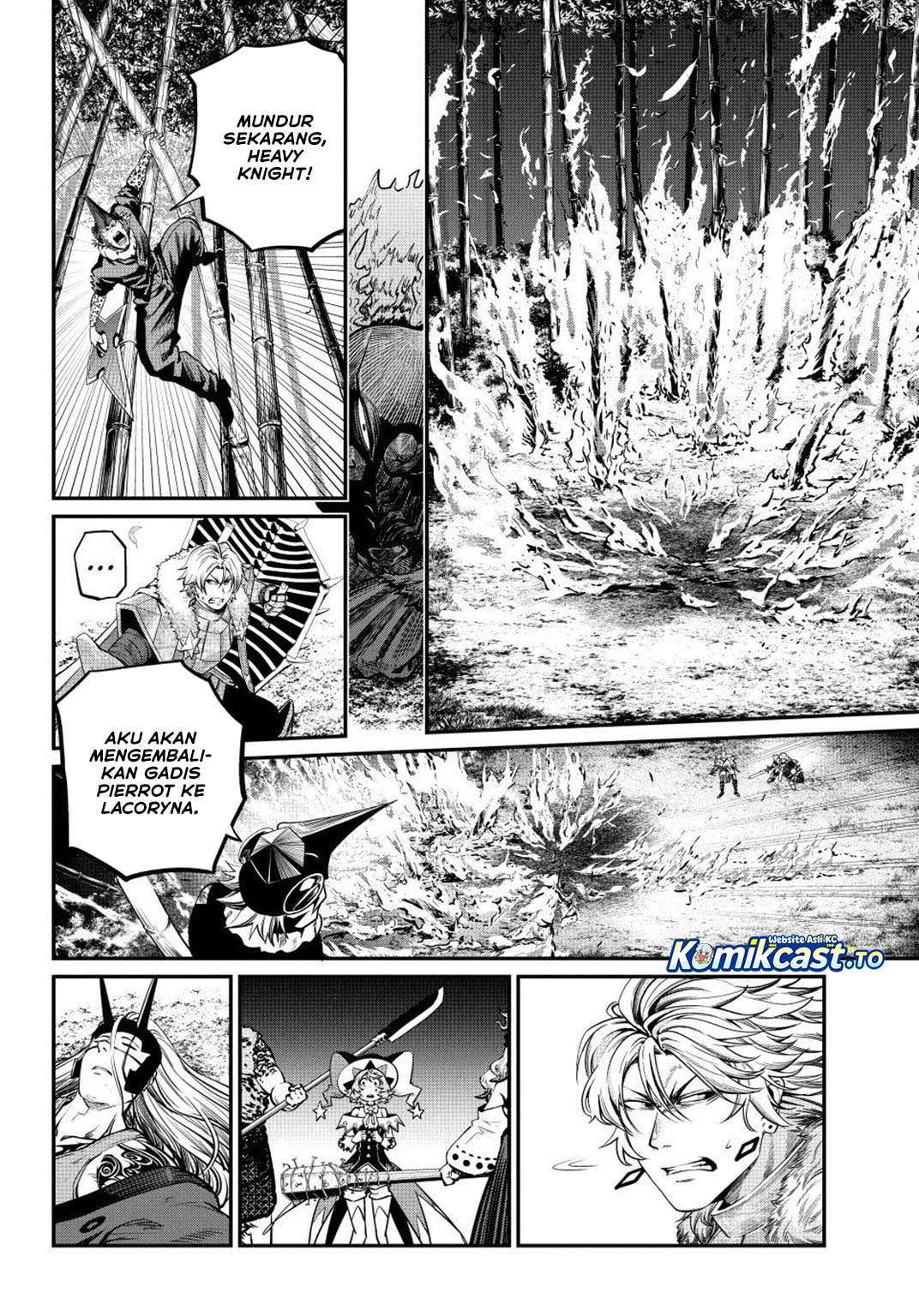 Halaman 7 dari Tsuihou Sareta Tenshou Juu Kishi wa Game Chishiki de Musou Suru Chapter 159