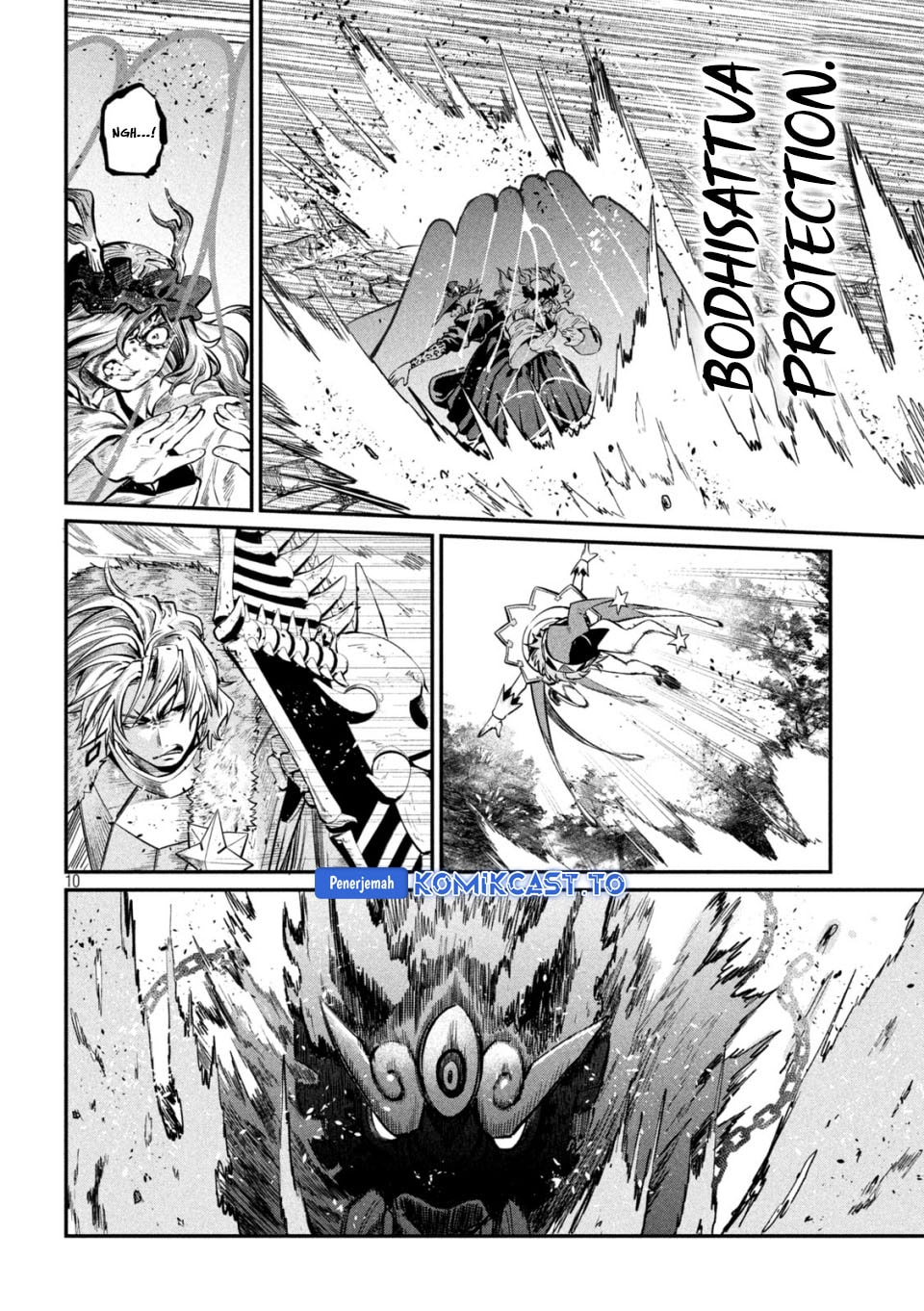 Halaman 10 dari Tsuihou Sareta Tenshou Juu Kishi wa Game Chishiki de Musou Suru Chapter 160