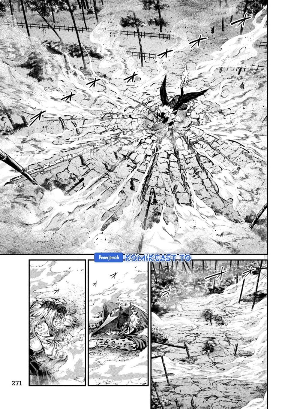 Halaman 11 dari Tsuihou Sareta Tenshou Juu Kishi wa Game Chishiki de Musou Suru Chapter 160