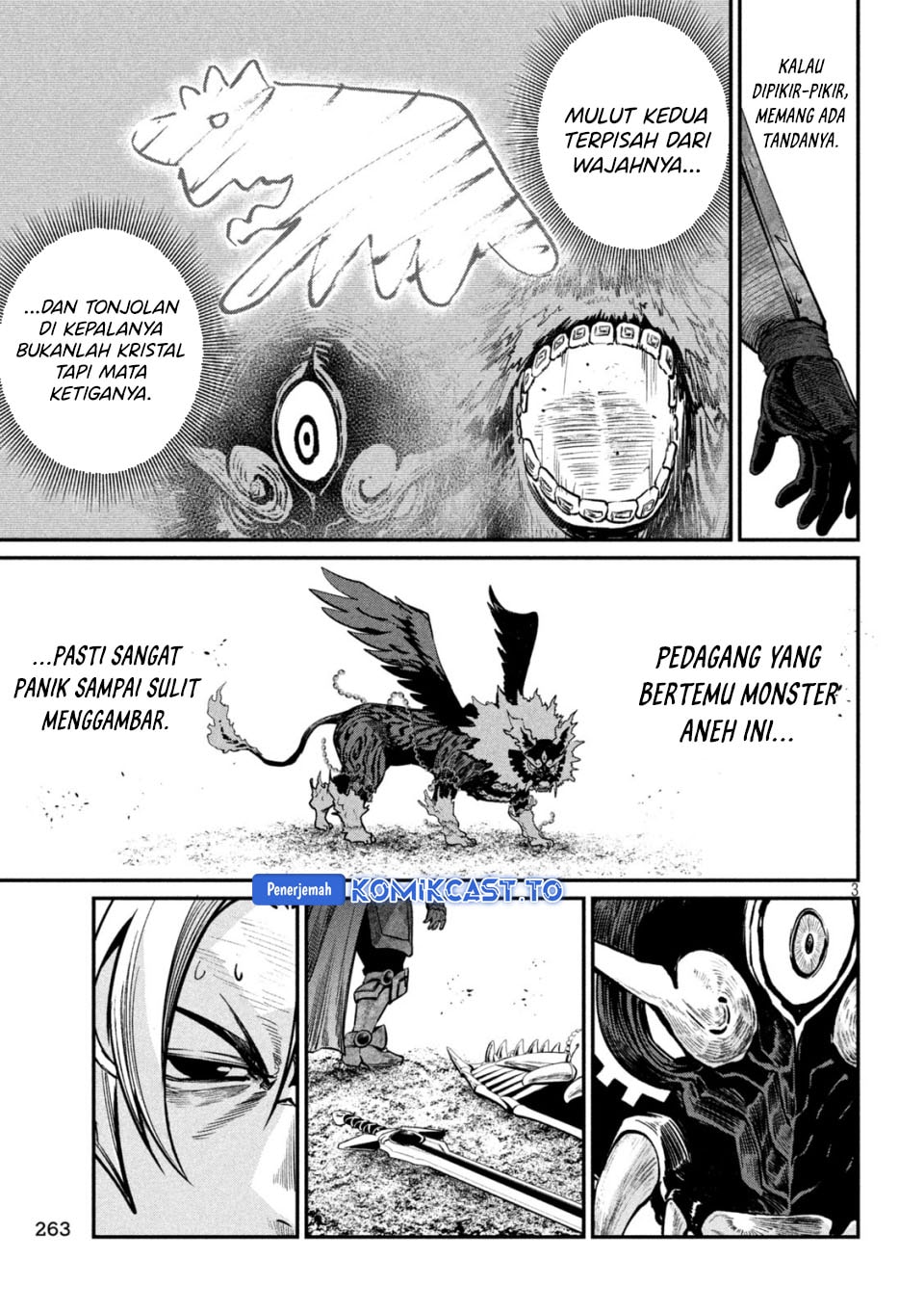 Halaman 4 dari Tsuihou Sareta Tenshou Juu Kishi wa Game Chishiki de Musou Suru Chapter 160