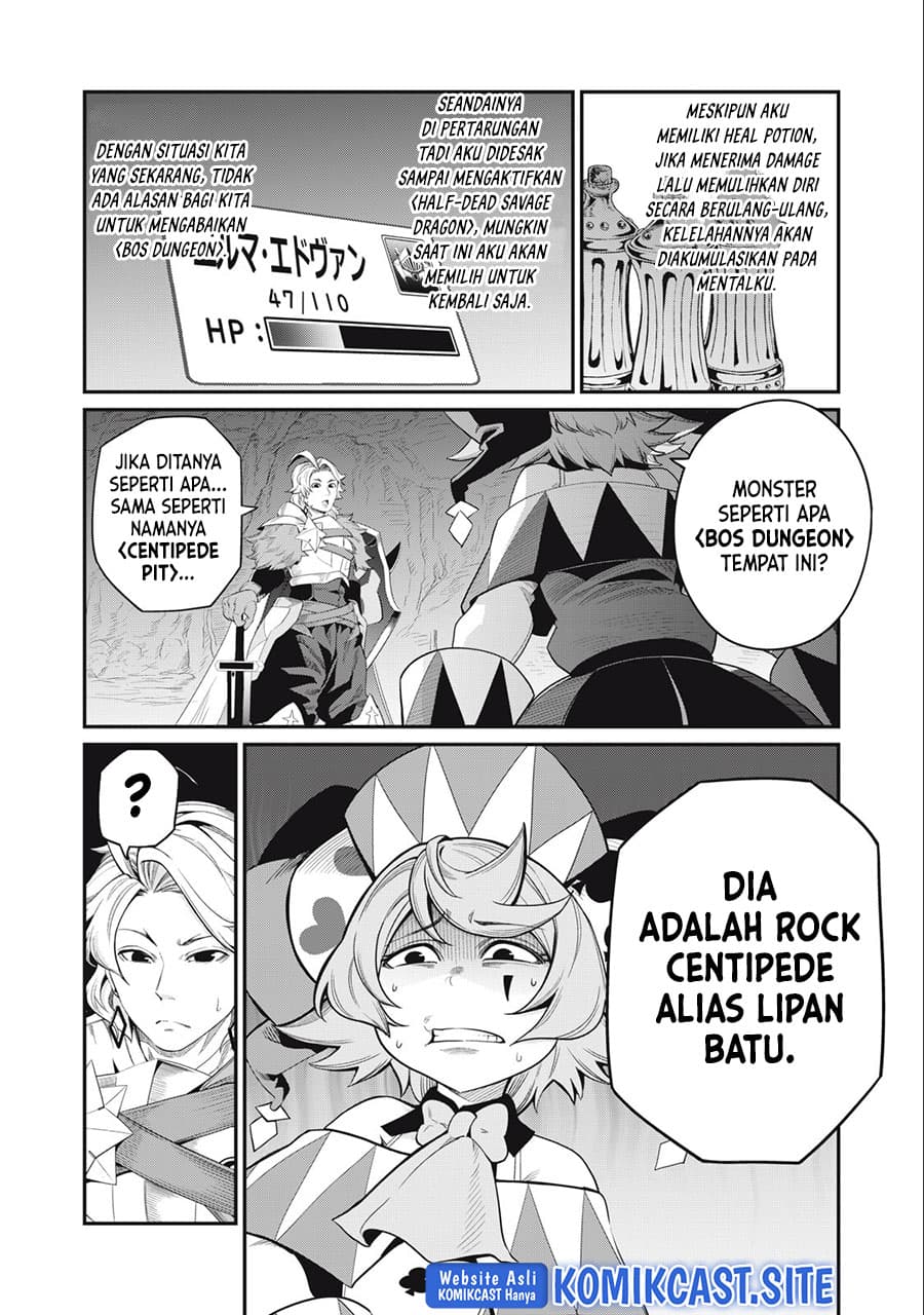 Halaman 10 dari Tsuihou Sareta Tenshou Juu Kishi wa Game Chishiki de Musou Suru Chapter 35