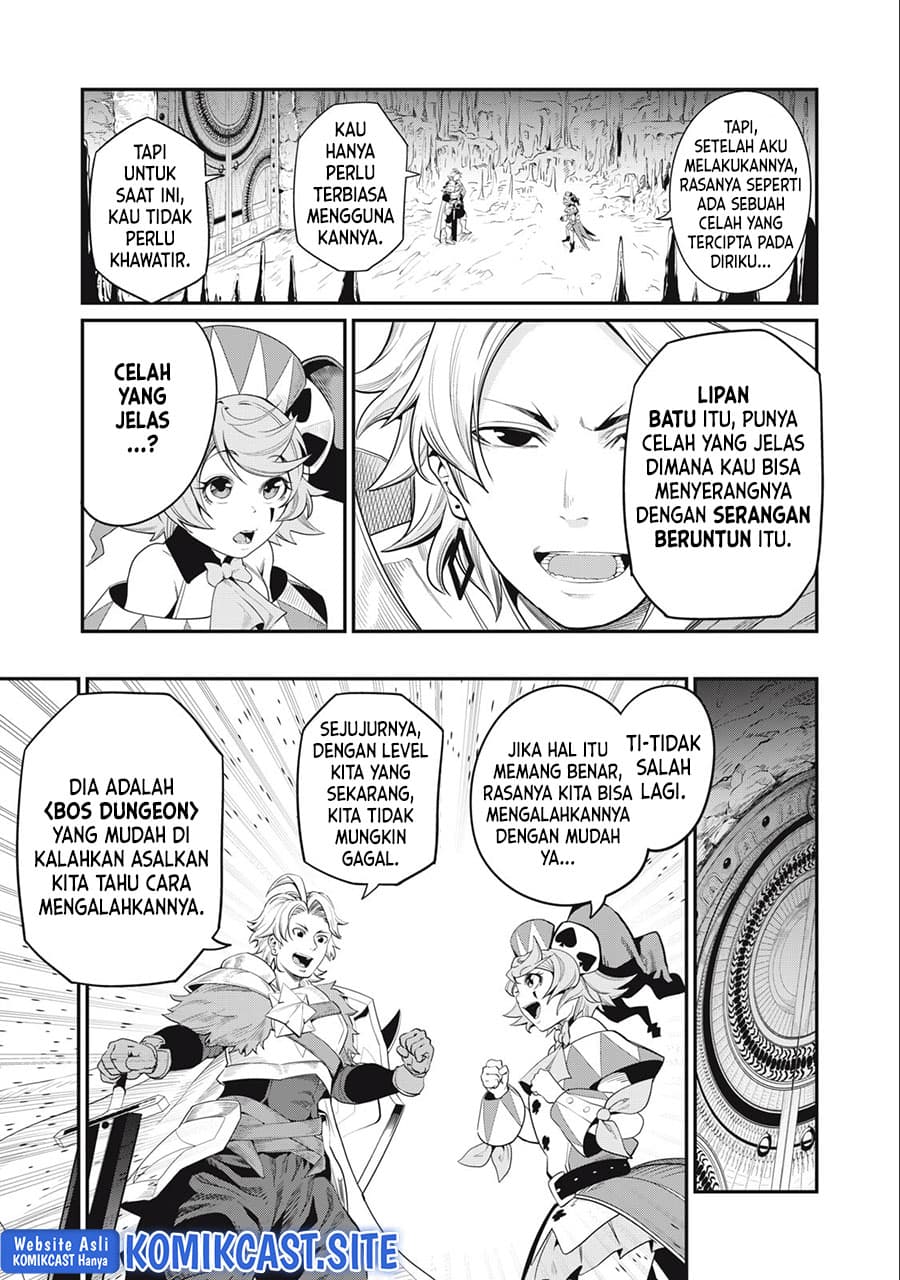 Halaman 14 dari Tsuihou Sareta Tenshou Juu Kishi wa Game Chishiki de Musou Suru Chapter 35