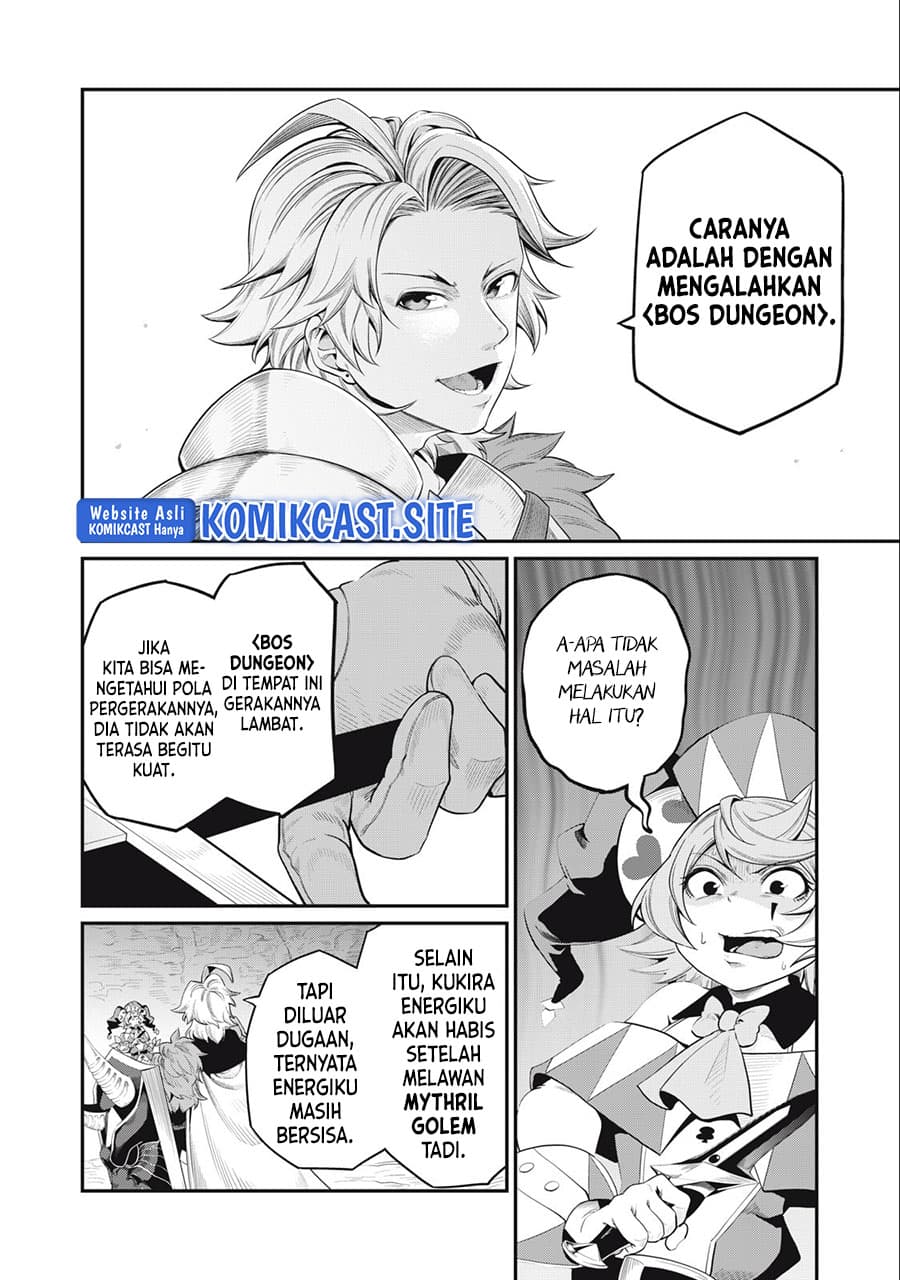 Halaman 9 dari Tsuihou Sareta Tenshou Juu Kishi wa Game Chishiki de Musou Suru Chapter 35