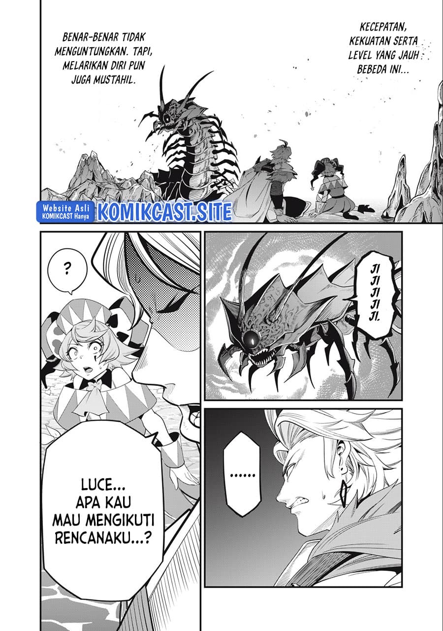 Halaman 12 dari Tsuihou Sareta Tenshou Juu Kishi wa Game Chishiki de Musou Suru Chapter 37