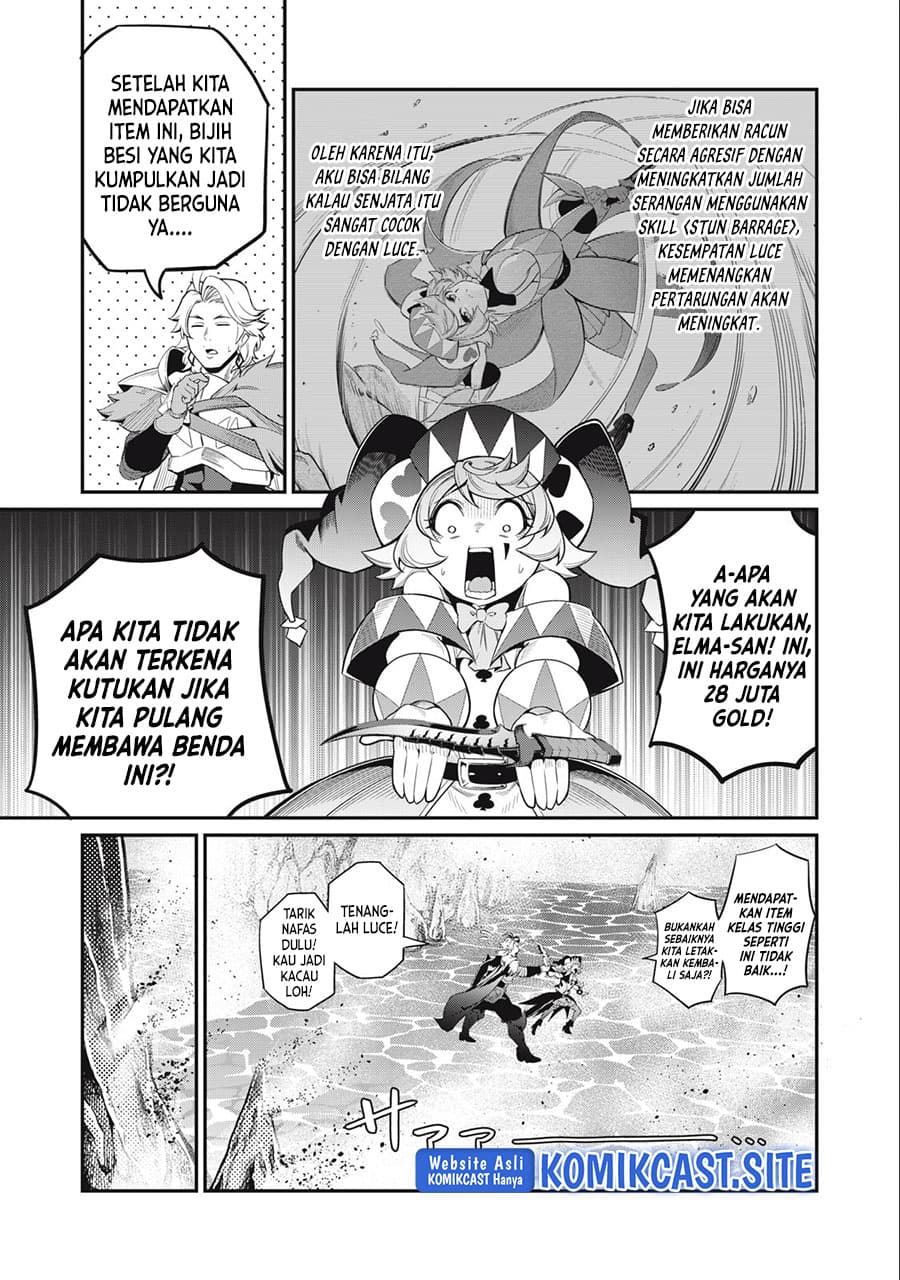Halaman 8 dari Tsuihou Sareta Tenshou Juu Kishi wa Game Chishiki de Musou Suru Chapter 42