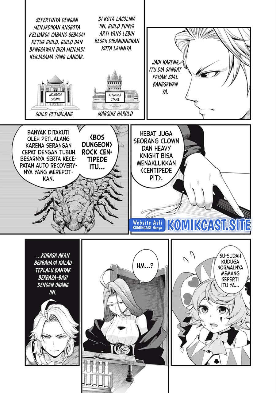 Halaman 12 dari Tsuihou Sareta Tenshou Juu Kishi wa Game Chishiki de Musou Suru Chapter 43