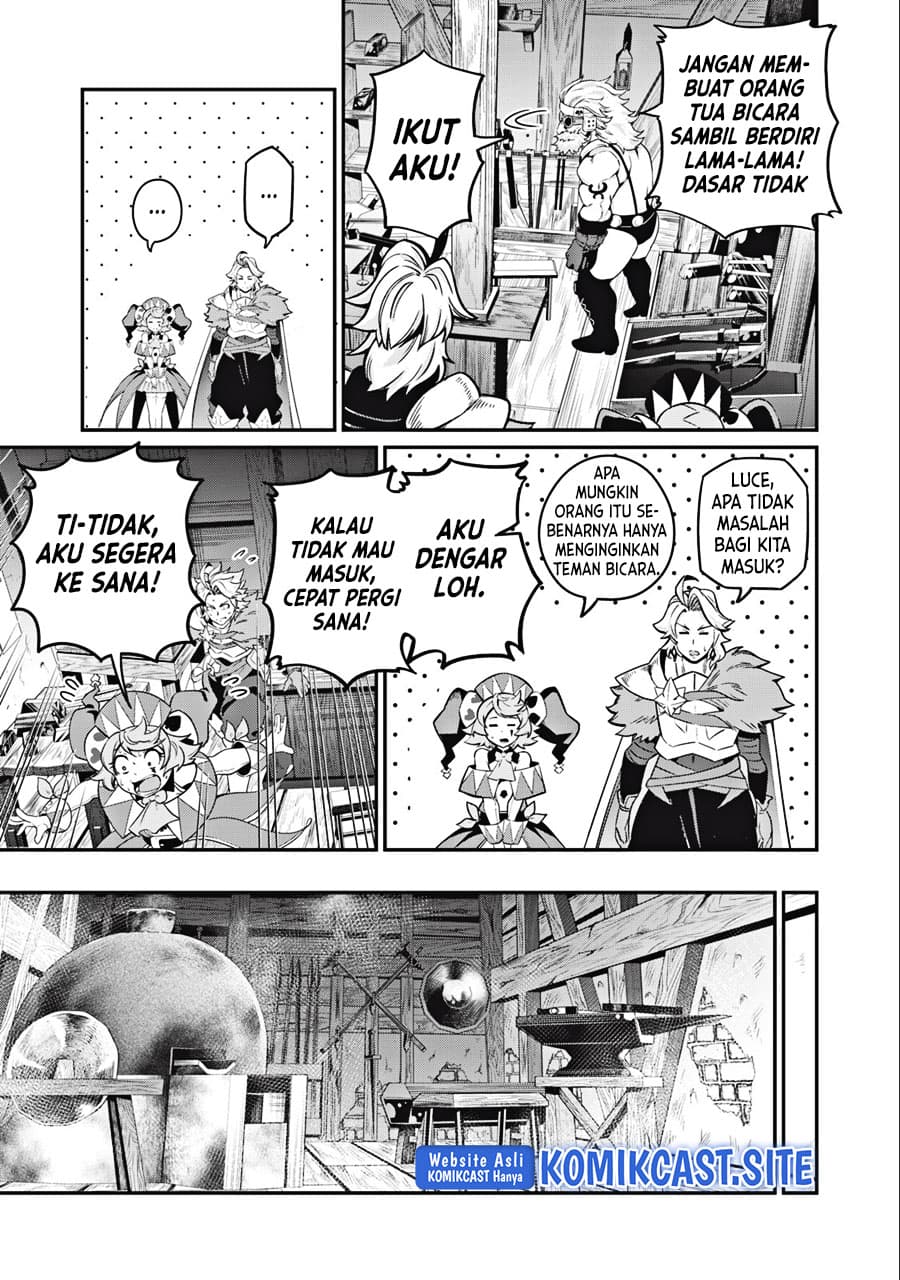 Halaman 12 dari Tsuihou Sareta Tenshou Juu Kishi wa Game Chishiki de Musou Suru Chapter 45